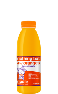 Nudie 400ml Nothing But Oranges With Pulp