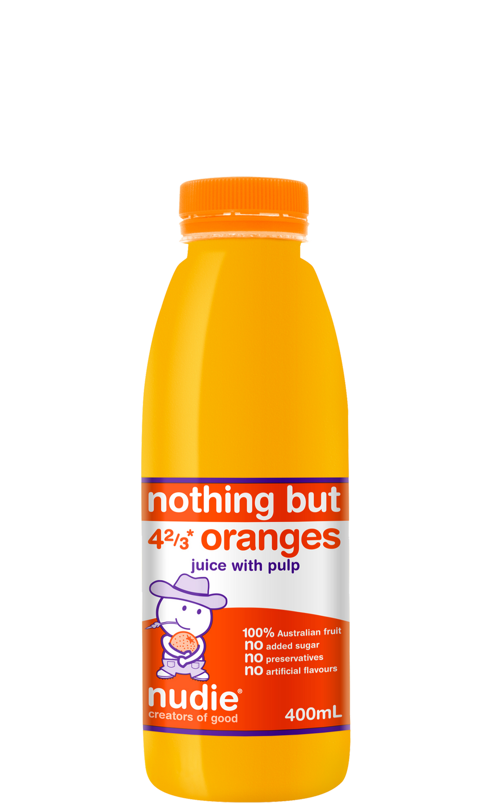 Nudie 400ml Nothing But Oranges With Pulp