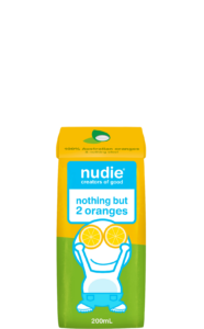 Nudie Kids Nothing But 2 Oranges Tetra Pack Juice 200ml