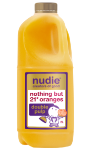 Nudie Orange Double Pulp 2L Front Label
