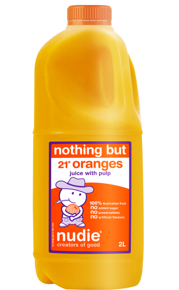 100 juice with no nasties nudie, creators of good