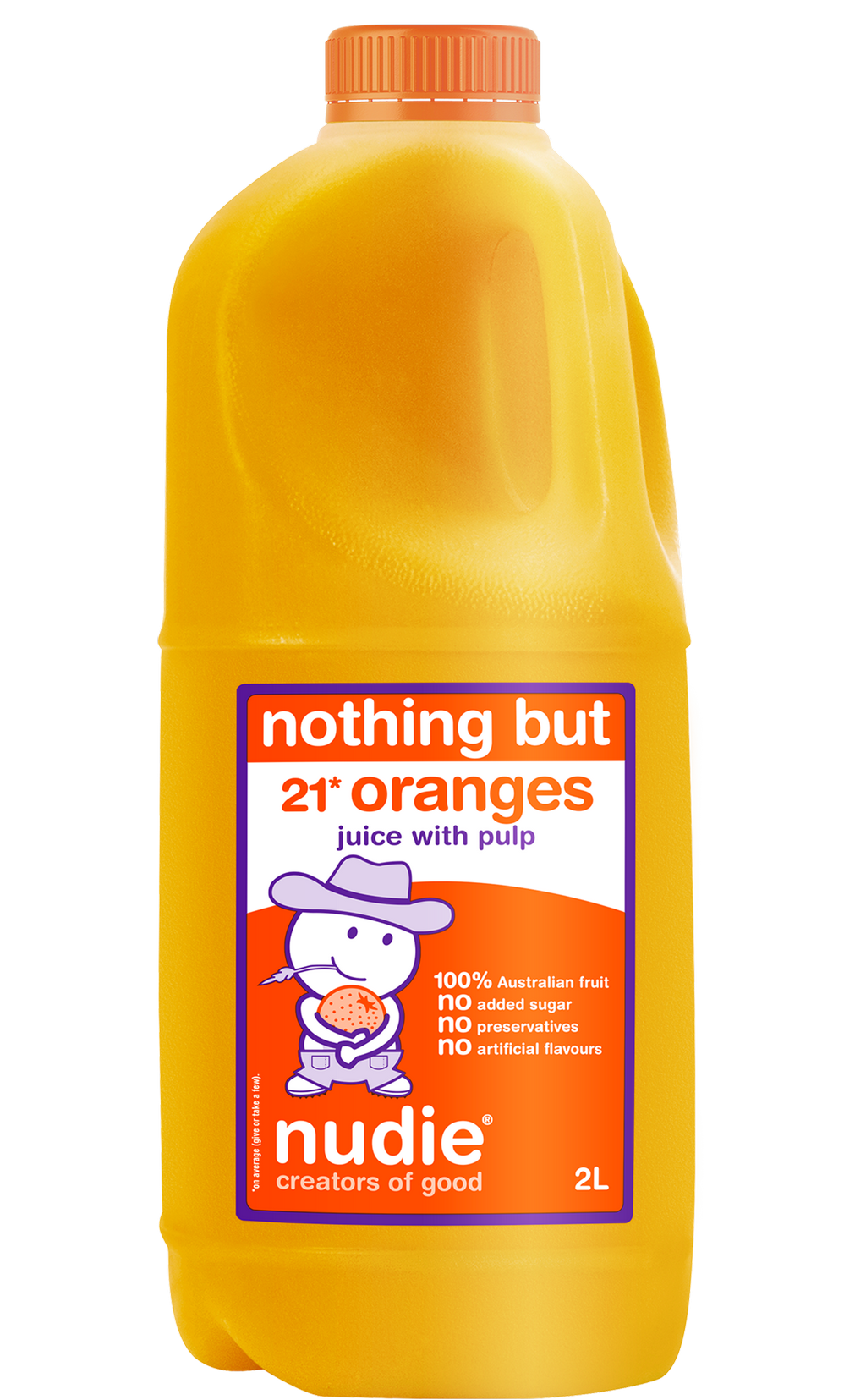 Nudie 2L Orange Juice With Pulp