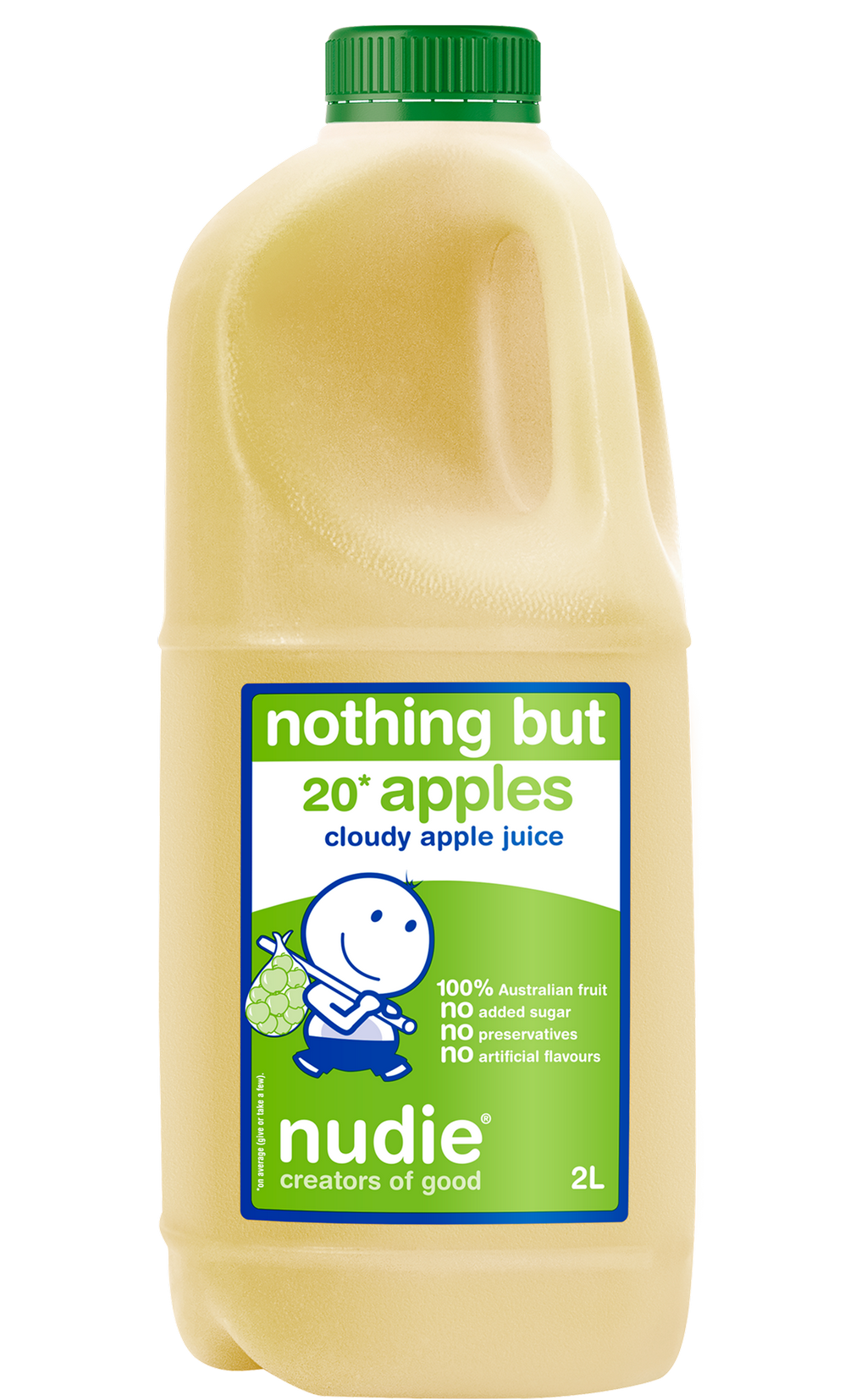 Nudie Cloudy Apple Juice 2 Liter
