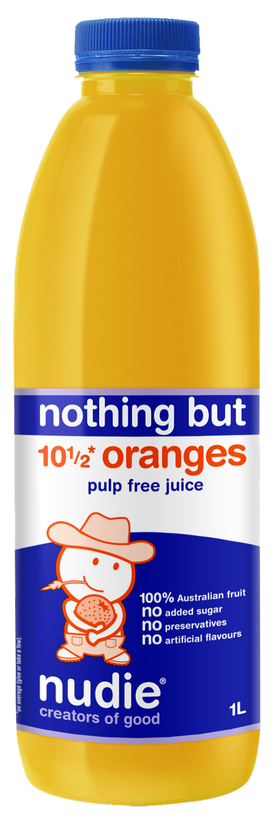 Nothing But Orange Pulp Free Juice 1L