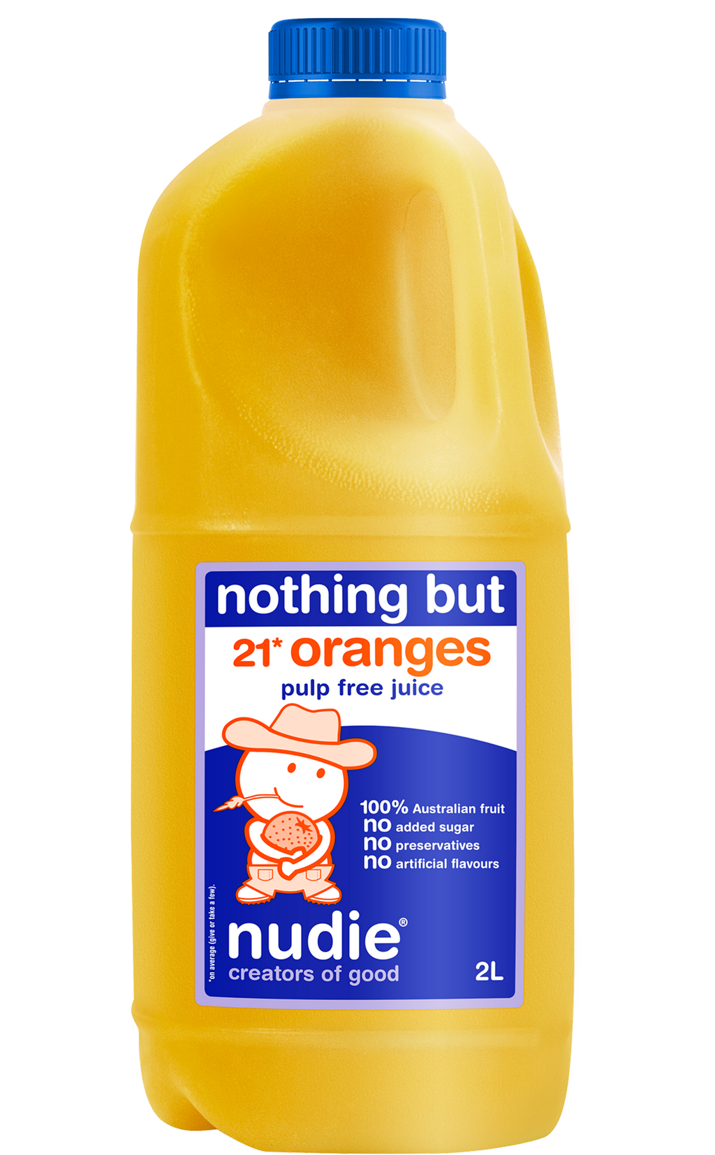 Nudie Orange Pulp Free 2L