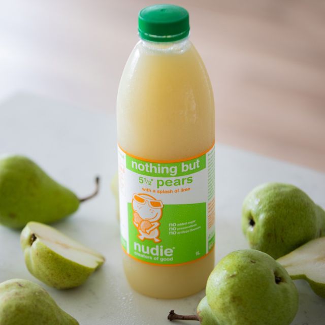 Paired with a long sleep in and an ocean swim, our nothing but pear juice is the ultimate start to any day! #nudie #nudiejuice #pear #pearjuice #nothingbut #wholesome #nutritious #freshfruit #fruit #summer #plantgoodtoday #goodness