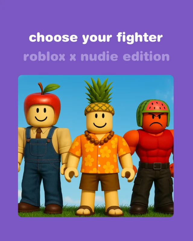 🎮 We’re part of @woolworths_au's latest Roblox activation 👀

Buy any 3 products from the participating brands (yep, that includes nudie) between 23 April and 20 May, scan your Everyday Rewards card and you’ll go in the draw to win Roblox vouchers 💸🍹

Tag your gamer crew and choose your fighter 🍎🍍🍉👇