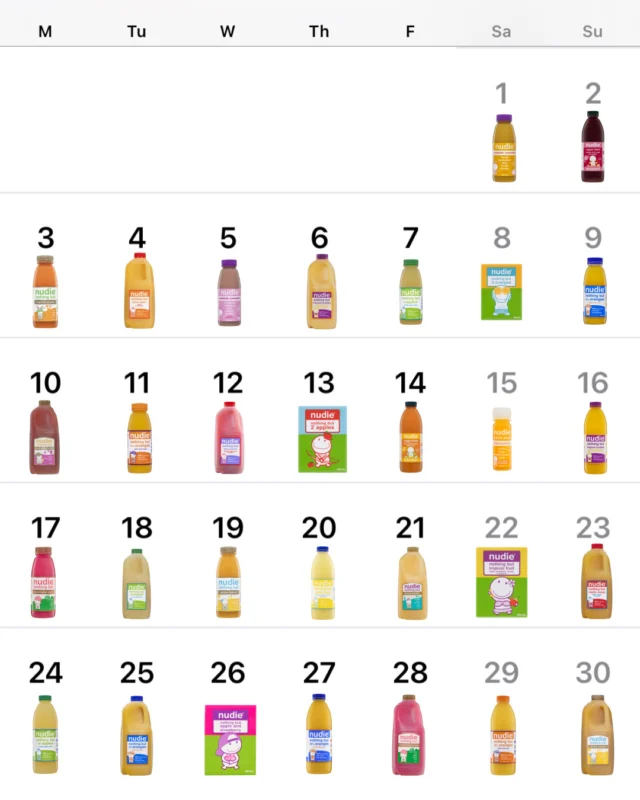 We're booked and busy this November.🧃⁠
⁠
#nudiejuice #creatorsofgood