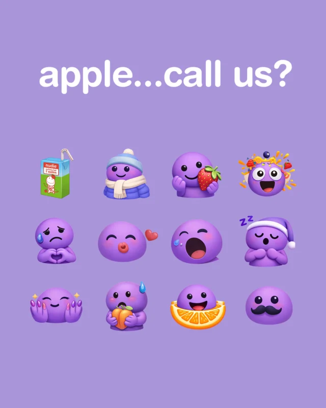 For legal reasons this is fake…but looking at you @apple 👀 #apple #emoji #nudiejuice #creatorsofgood